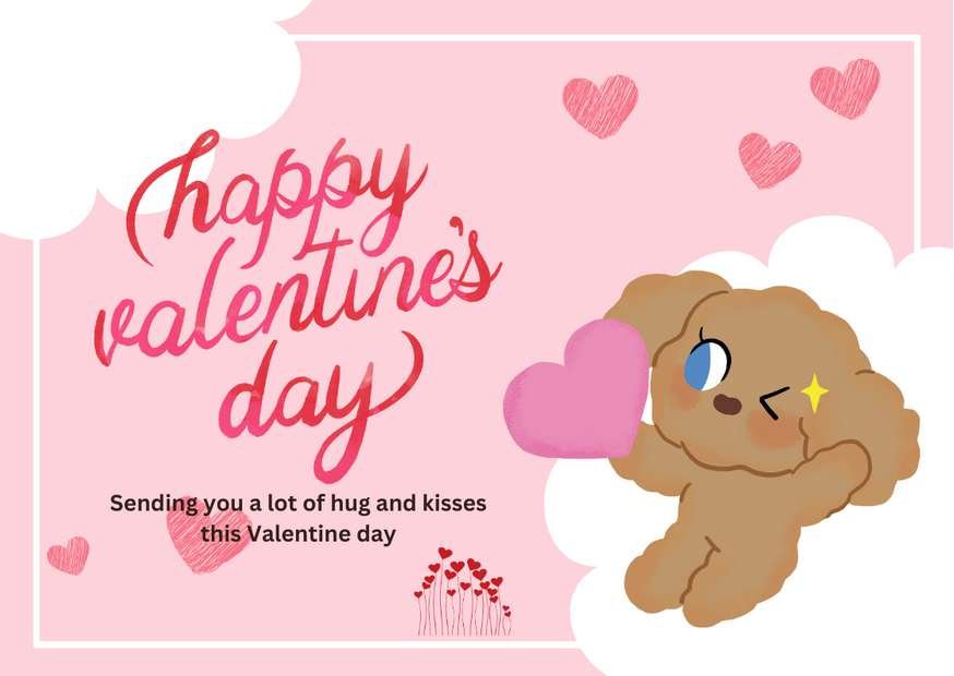 happy dog valentine quote