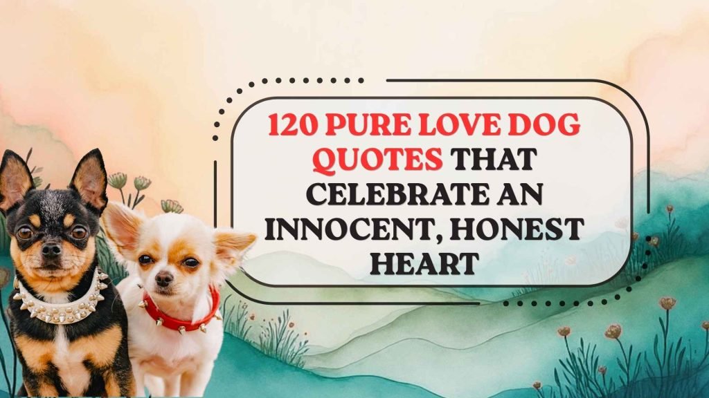120 Pure Love Dog Quotes That Celebrate an Innocent, Honest Heart