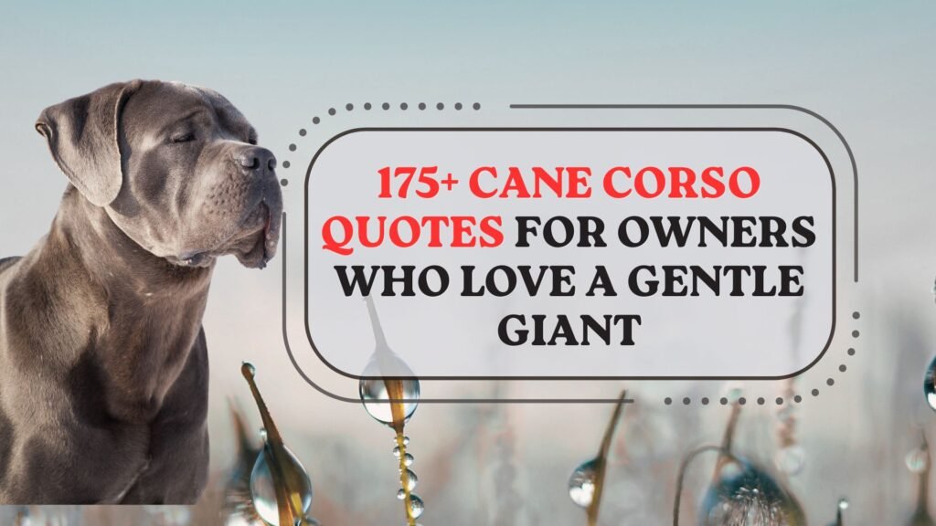 Cane Corso Quotes for Owners Who Love a Gentle Giant