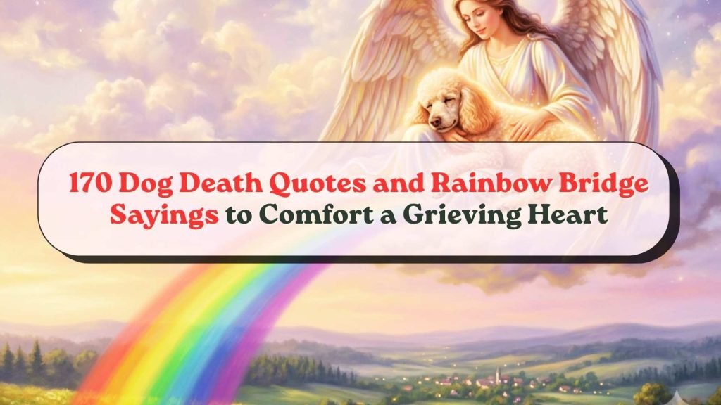 Dog Death Quotes and Rainbow Bridge Sayings