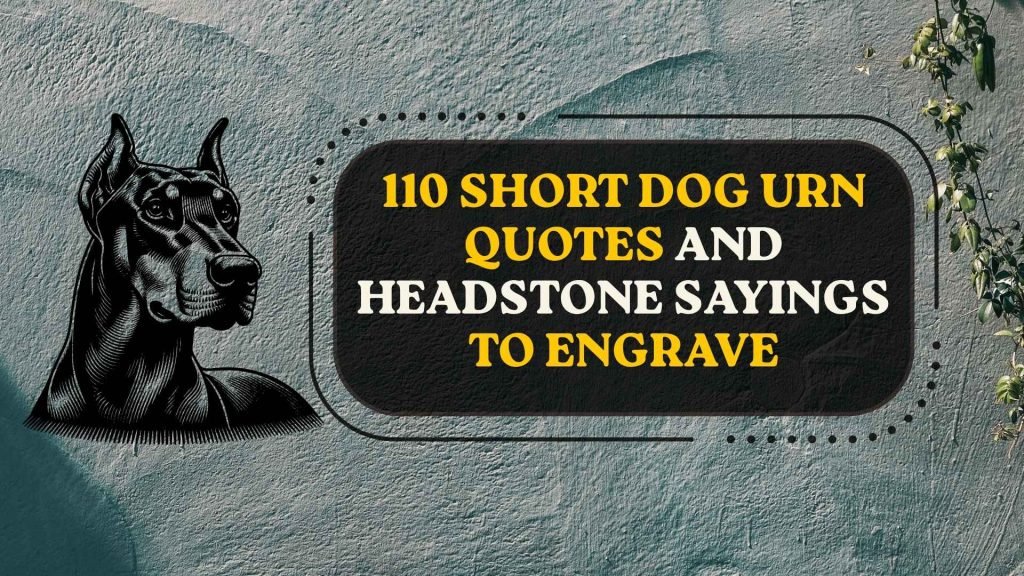 Short Dog Urn Quotes