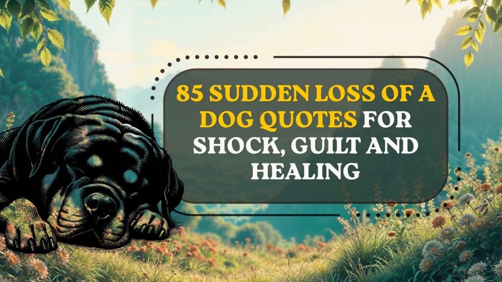 Sudden Loss of a Dog Quotes